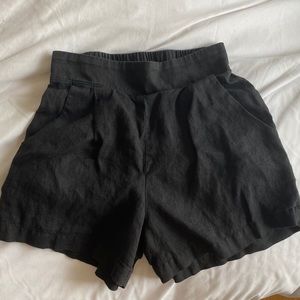 Whimsy & Row High Waist Valentina Linen Shorts, S